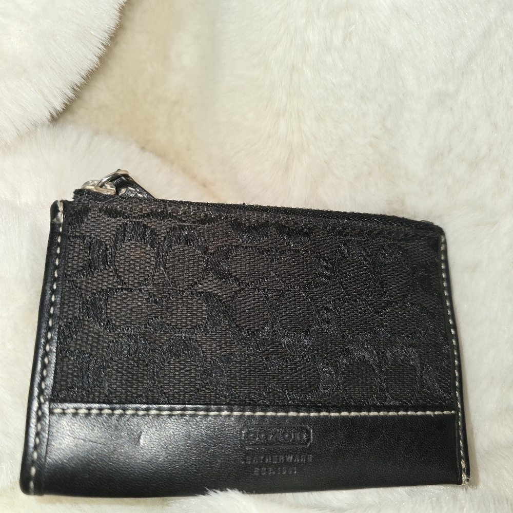Coach Chocolate Keyring and Coin Pouch